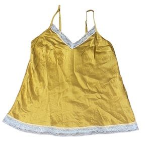 Morpho Luna yellow silk tank